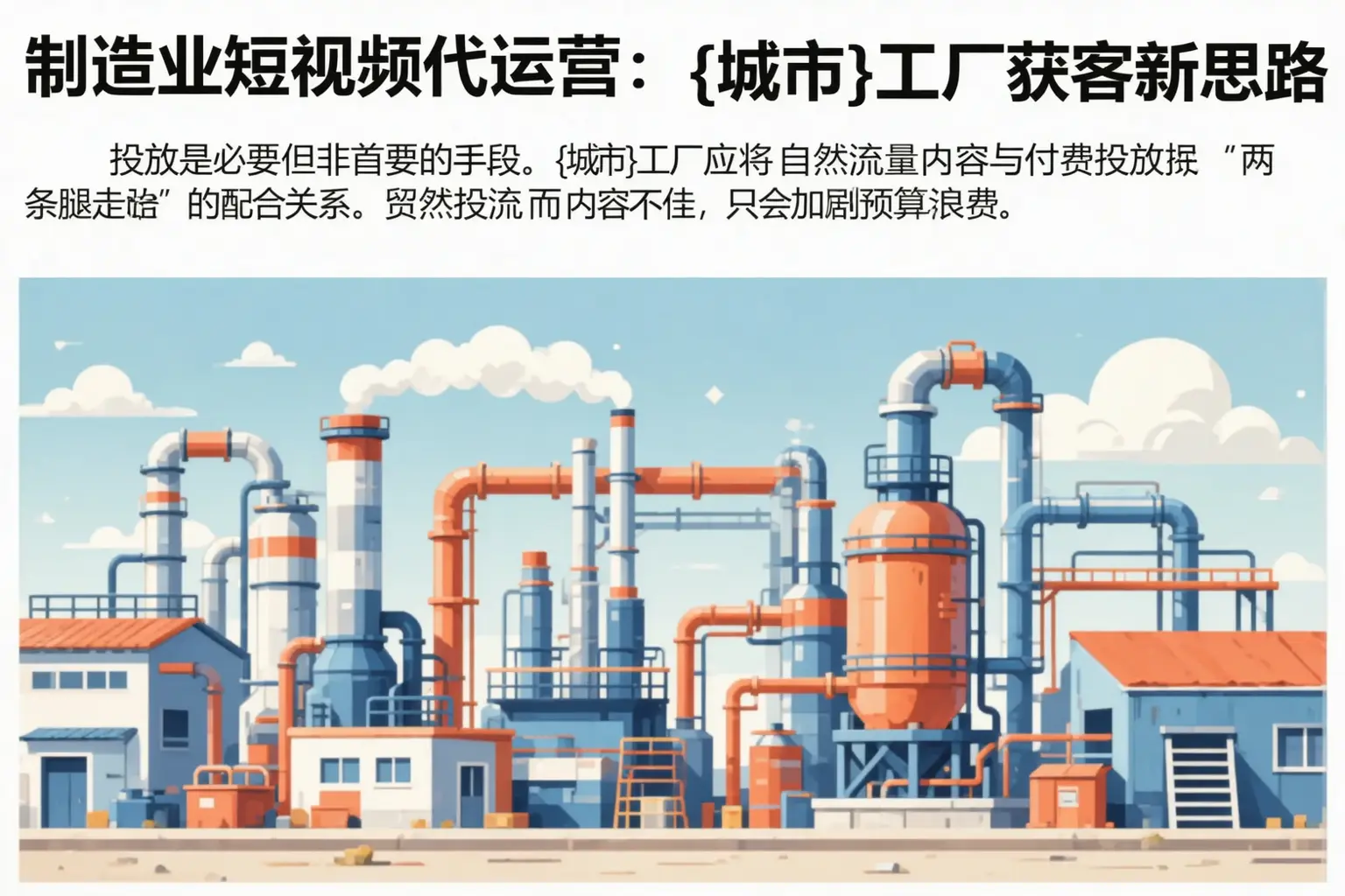 制造业短视频代运营:荆州工厂获客新思路